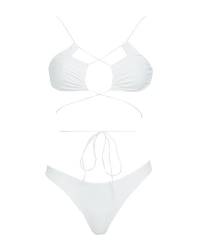 Amazuìn Cut-out Bikini In Off White