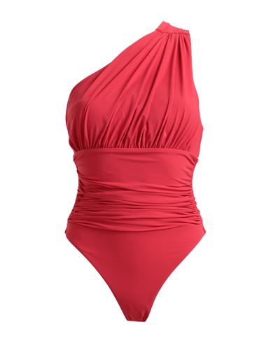 Moeva Woman One-piece Swimsuit Red Size L Polyester, Elastane
