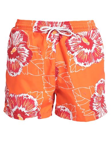 Mc Kenzy Man Swim Trunks Orange Size L Polyester