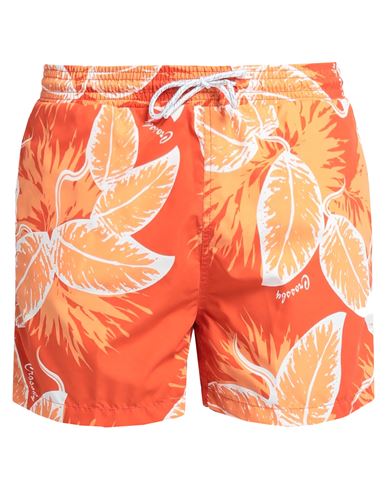 Mc Kenzy Man Swim Trunks Orange Size S Polyester