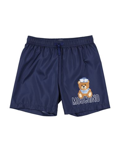 Moschino Kid Babies'  Toddler Boy Swim Trunks Navy Blue Size 6 Polyester