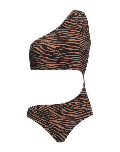 Lisa Marie Fernandez Woman One-piece Swimsuit Brown Size 4 Nylon, Elastane