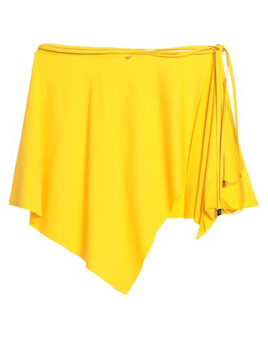 Attico The  Woman Sarong Yellow Size S Polyamide, Elastane