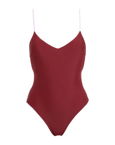 Sundek Woman One-piece Swimsuit Brick Red Size 8 Polyamide, Elastane