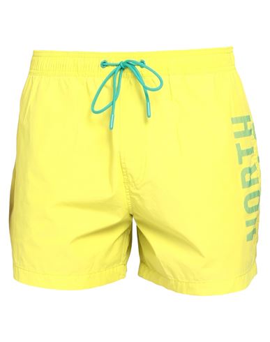 North Sails Men's Logo Swim Shorts In Lime