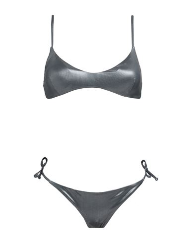 Sundek Woman Bikini Lead Size 8 Polyester, Elastane In Grey