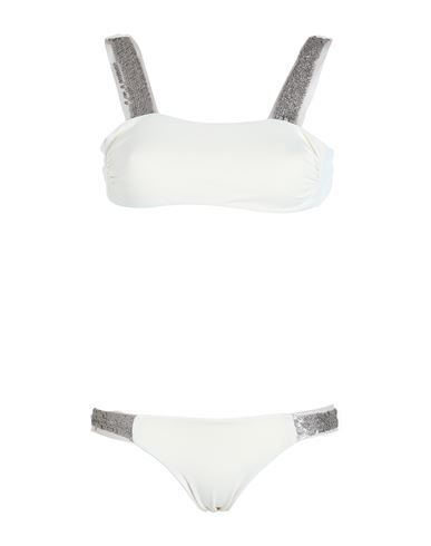 S And S Woman Bikini Ivory Size 12 Polyamide, Elastane In White