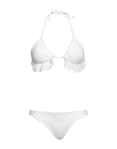 Polo Ralph Lauren Woman Bikini White Size S Polyester, Elastane