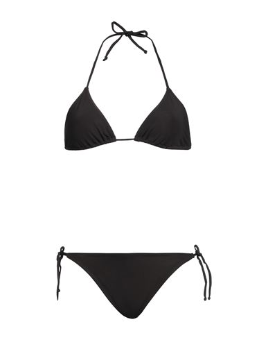 Delfina Woman Bikini Black Size L Nylon, Elastane