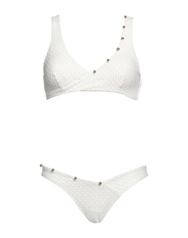 Shop Moeva Woman Bikini White Size 10 Polyamide, Elastane