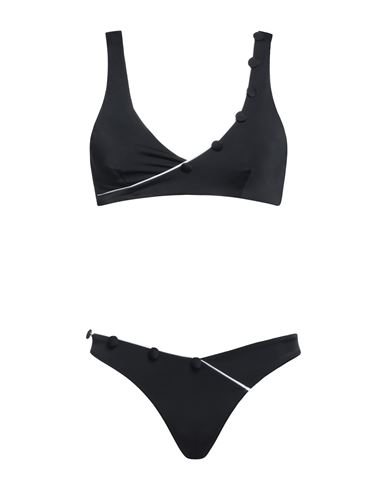 Moeva Woman Bikini Black Size 8 Polyester, Elastane