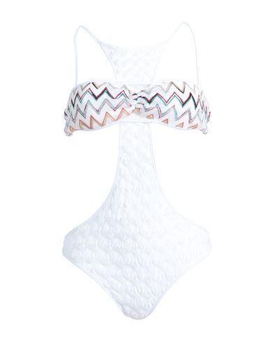 Missoni Woman One-piece Swimsuit White Size 4 Polyester, Viscose, Rayon