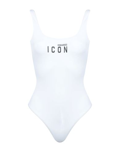 Dsquared2 Woman One-piece Swimsuit White Size 4 Polyamide, Elastane