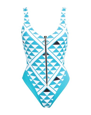 Agogoa Woman One-piece Swimsuit Azure Size 36 M Polyester, Elastane In Blue