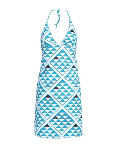 Agogoa Woman Cover-up Azure Size 38 L Polyester, Elastane In Blue