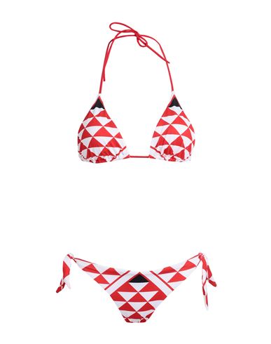 Shop Agogoa Woman Bikini Red Size 40 Xl Polyester, Elastane