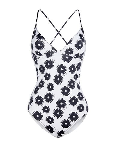 Stella Mccartney Woman One-piece Swimsuit Off White Size Xs Polyamide, Elastane