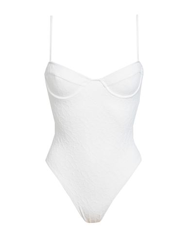 Faithfull The Brand Woman One-piece Swimsuit White Size 00 Nylon, Elastane