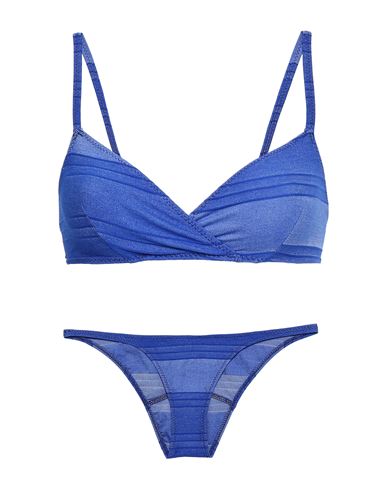 Lisa Marie Fernandez Woman Bikini Blue Size 3 Cotton, Nylon, Elastane