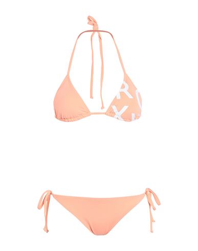 Roxy Rx Costume Sd Be Cl Tiki Tri Reg Ts Set Woman Bikini Salmon Pink Size L Polyamide, Elastane