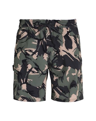 Quiksilver Qs Shorts Taxer Cargo Amphibian 18 Man Beach Shorts And Pants Military Green Size Xl Poly