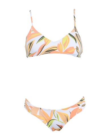Roxy Rx Costume Pt Beach Classics Ath Tri Woman Bikini White Size L Polyamide, Elastane