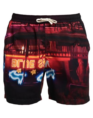 BLUE SKY INN BLUE SKY INN MAN SWIM TRUNKS BLACK SIZE M POLYESTER