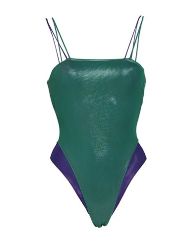 Oseree Oséree Woman One-piece Swimsuit Green Size L Polyamide, Elastane