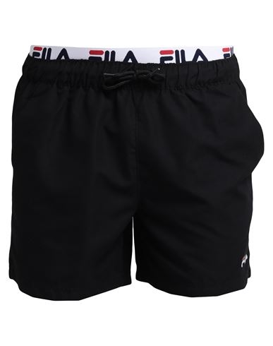 Fila Man Swim Trunks Black Size Xs Polyester