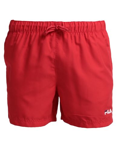 Fila Man Swim Trunks Red Size Xs Polyester