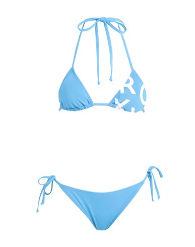 Roxy Rx Costume Sd Be Cl Tiki Tri Reg Ts Set Woman Bikini Azure Size M Polyamide, Elastane In Blue