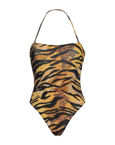Zadig & Voltaire Woman One-piece Swimsuit Mustard Size 4 Polyester, Elastane In Yellow