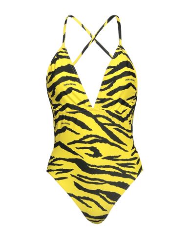 Zadig & Voltaire Woman One-piece Swimsuit Ocher Size 6 Polyester, Elastane In Yellow
