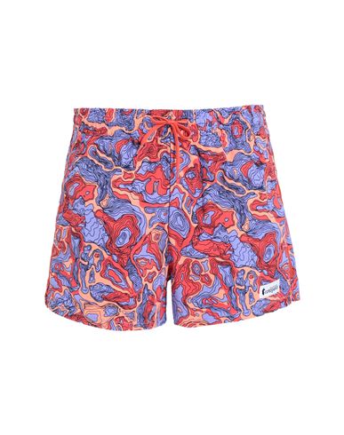 Cotopaxi Brinco Short - Print Woman Beach Shorts And Pants Coral Size L Recycled Nylon, Elastane In Red