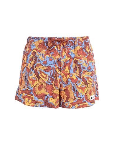 Cotopaxi Brinco Short - Print Woman Beach Shorts And Pants Mandarin Size L Recycled Nylon, Elastane In Orange