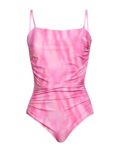 Ganni Woman One-piece Swimsuit Pink Size 20 Recycled Polyamide, Elastane