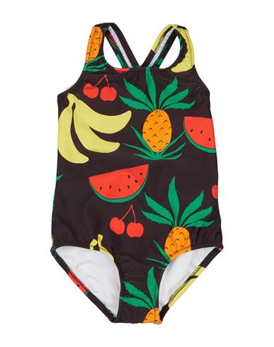 Mini Rodini Babies'  Toddler Girl One-piece Swimsuit Dark Brown Size 7 Polyamide, Elastane