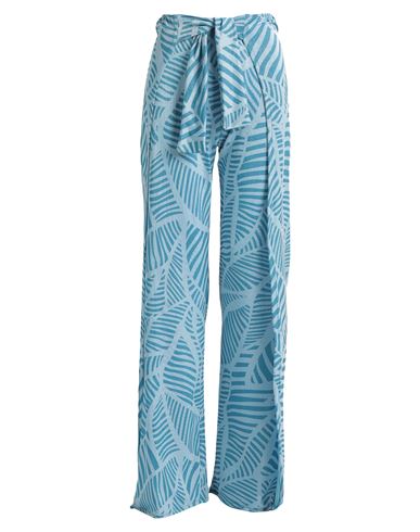 Shop Cotazur Woman Beach Shorts And Pants Azure Size S Polyester, Polyamide, Elastane In Blue