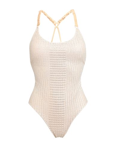 Cotazur Woman One-piece Swimsuit Cream Size Xs Polyester, Elastane, Polyamide In White