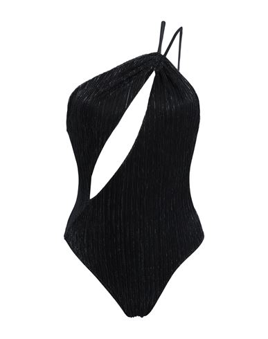 Cotazur Woman One-piece Swimsuit Black Size L Polyester, Polyamide, Elastane