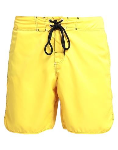 Jil Sander Man Beach Shorts And Pants Yellow Size M Polyamide