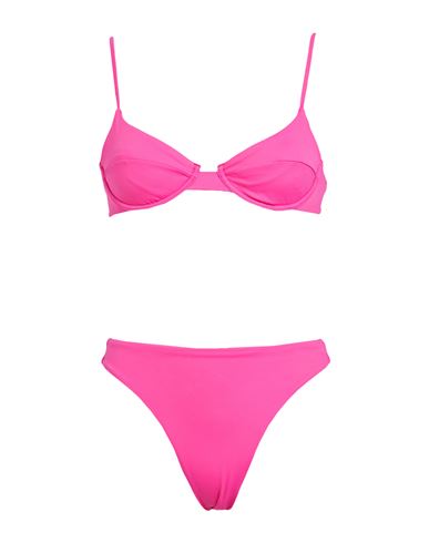 Edited Ike Bikini Panty-ike Bikini Top Woman Bikini Fuchsia Size Xs Recycled Polyamide, Elastane In Pink