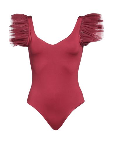 Kinda Woman One-piece Swimsuit Burgundy Size S Polyamide, Elastane In Red