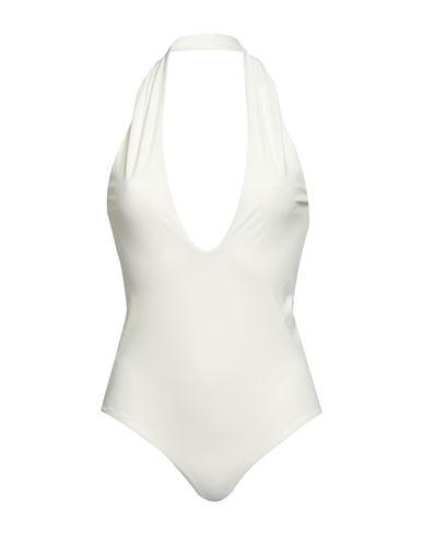 Patrizia Pepe Woman One-piece Swimsuit Ivory Size 3 Polyamide, Elastane In White