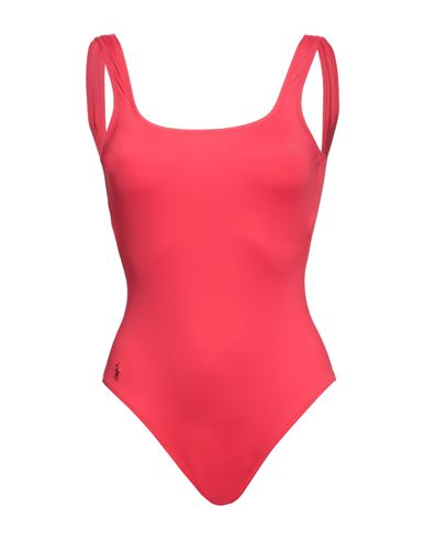 Polo Ralph Lauren Woman One-piece Swimsuit Red Size Xs Nylon, Elastane