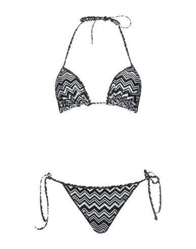 Missoni Woman Bikini Black Size 4 Polyamide, Elastane