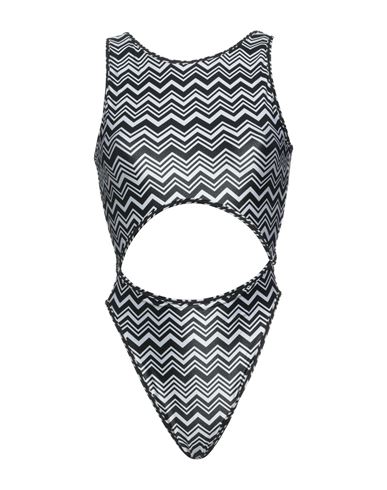 Missoni Woman One-piece Swimsuit Black Size 8 Polyamide, Elastane