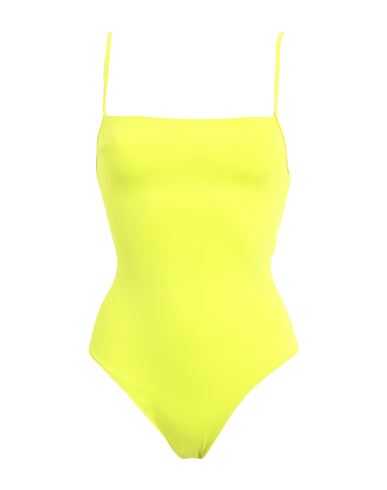 Arket Woman One-piece Swimsuit Acid Green Size 8 Polyamide, Elastane