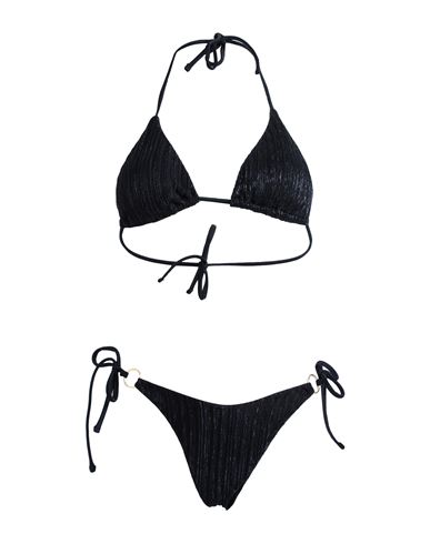 Cotazur Woman Bikini Black Size L Polyester