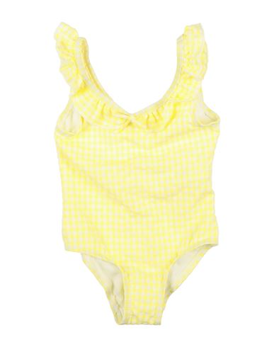 Name It® Babies' Name It Toddler Girl One-piece Swimsuit Yellow Size 5 Polyester, Polyamide, Elastane